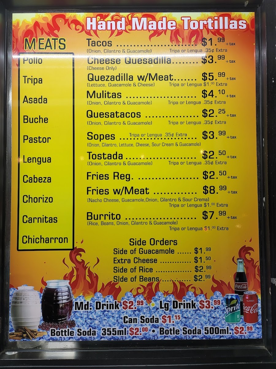 Tacos Don Goyo Menu - Image 4